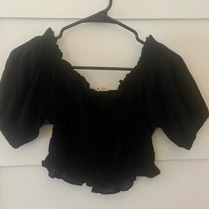 Altar'd State Black🖤 Ruffled Halter Top, Size Small
